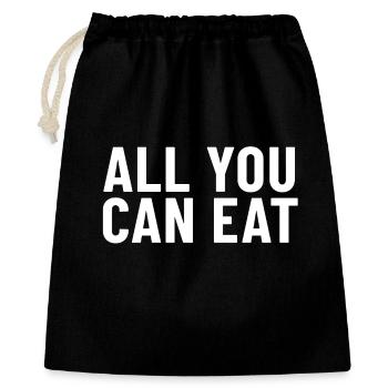 Tout ce que vous pouvez manger - Sac cadeau 40 x 50 cm - noir - Devant