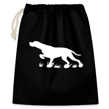 Pointer protruding (white) - Gift Bag 40 x 50 cm - black - Front