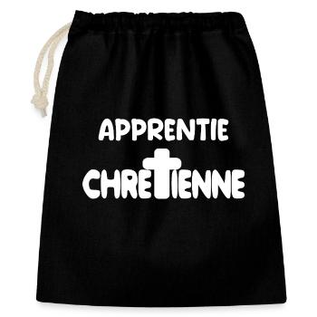 Christian Catholic God Gift - Gift Bag 40 x 50 cm - black - Front