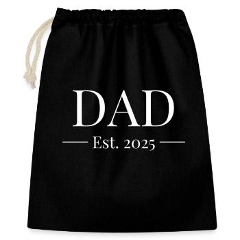 Papa Établi 2025 - Sac cadeau 40 x 50 cm - noir - Devant