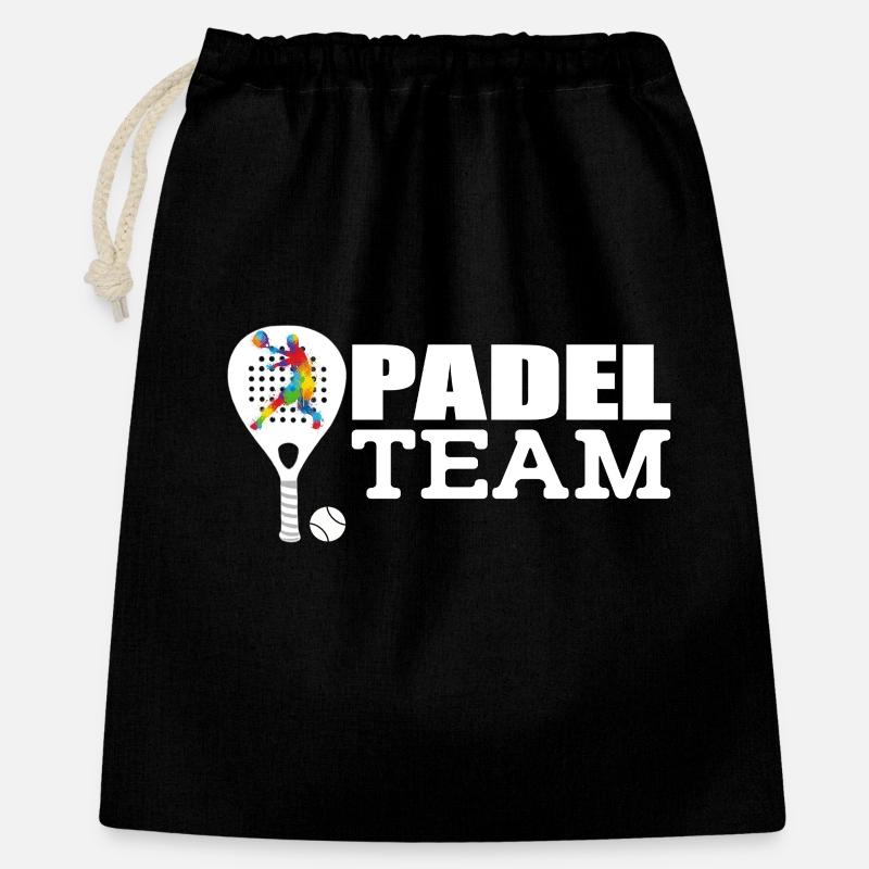 Padel - Sac cadeau 40 x 50 cm - noir