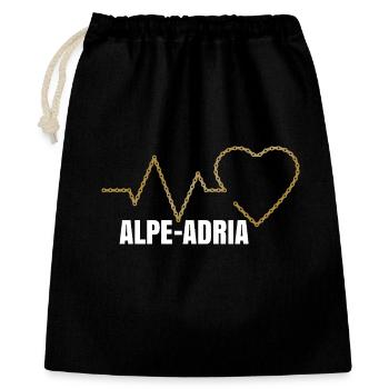 Cycling holidays Alpe Adria - Gift Bag 40 x 50 cm - black - Front