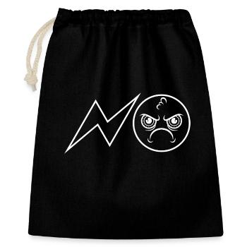 NON / Non / Non / Jamais / Non - Sac cadeau 40 x 50 cm - noir - Devant