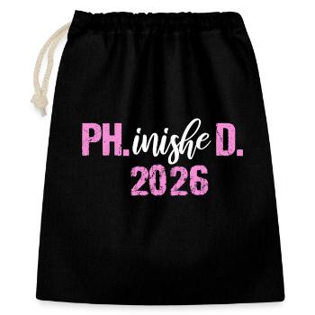 Doktor 2026 Abschluss Philister Dissertation Phd - Geschenkbeutel aus Baumwolle (40 x 50 cm) - Schwarz - Vorne