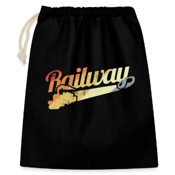 Railroad motivation - Gift Bag 40 x 50 cm - black - Front