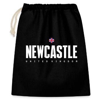 Newcastle - Geschenkbeutel aus Baumwolle (40 x 50 cm) - Schwarz - Vorne