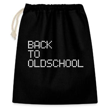 Vieille école - Sac cadeau 40 x 50 cm - noir - Devant