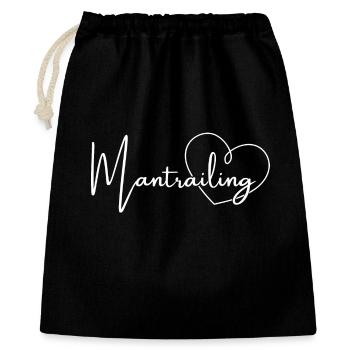 Mantrailing Liebe - Geschenkbeutel aus Baumwolle (40 x 50 cm) - Schwarz - Vorne