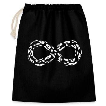 Leopard Infinity Loop - Gift Bag 40 x 50 cm - black - Front