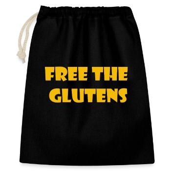 Free the glutens - Gift Bag 40 x 50 cm - black - Front