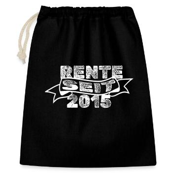 Retraités 2015 - Sac cadeau 40 x 50 cm - noir - Devant