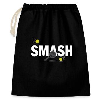 Padel Smash Power Sport Court Look - Gift Bag 40 x 50 cm - black - Front