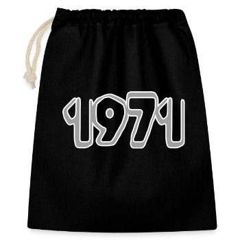 Year 1971 - Gift Bag 40 x 50 cm - black - Front
