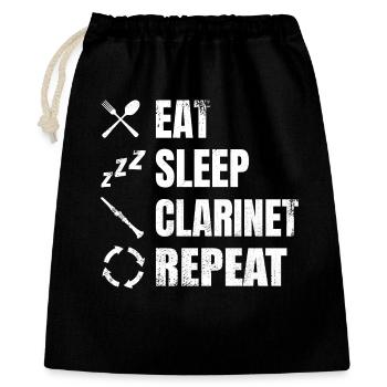 Clarinet Routine - Gift Bag 40 x 50 cm - black - Front