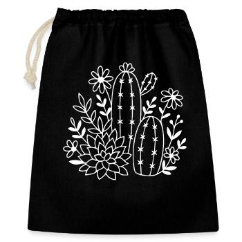 Desert Garden Blooms - Gift Bag 40 x 50 cm - black - Front