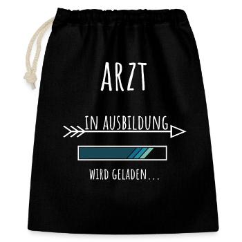 Étudiant en médecine Formation professionnelle Médecin - Sac cadeau 40 x 50 cm - noir - Devant