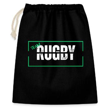 Team rugby green - Gift Bag 40 x 50 cm - black - Front