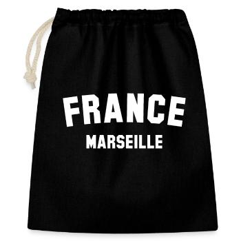 MARSEILLE France Frankreich - Gift Bag 40 x 50 cm - black - Front