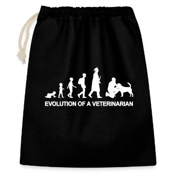 Veterinär Entwicklung - Geschenkbeutel aus Baumwolle (40 x 50 cm) - Schwarz - Vorne
