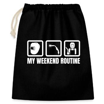 Welder Weekend - Gift Bag 40 x 50 cm - black - Front