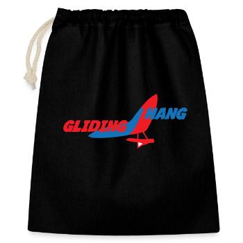 Logo Hang Gliding Color Splash - Sac cadeau 40 x 50 cm - noir - Devant