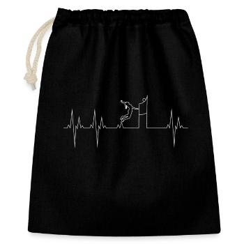 Women's Volleyball Electrocardiogram - Gift Bag 40 x 50 cm - black - Front