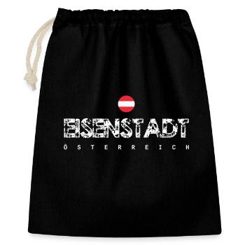 Henstadt Austria Distressed Typography - Gift Bag 40 x 50 cm - black - Front