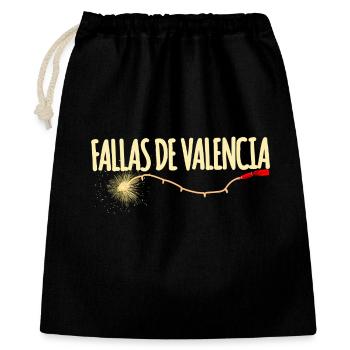 Fallas de Valencia Traca - Sac cadeau 40 x 50 cm - noir - Devant
