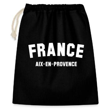 AIX EN PROVENCE France - Gift Bag 40 x 50 cm - black - Front