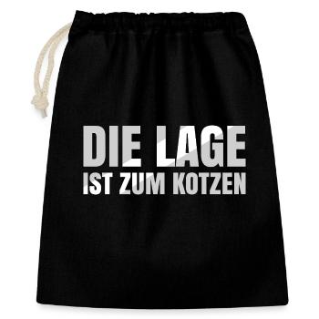 The location sucks - Gift Bag 40 x 50 cm - black - Front