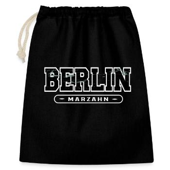 Berlin Marzahn Grunge - Geschenkbeutel aus Baumwolle (40 x 50 cm) - Schwarz - Vorne