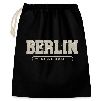 Berlin Spandau Vintage Logo - Geschenkbeutel aus Baumwolle (40 x 50 cm) - Schwarz - Vorne