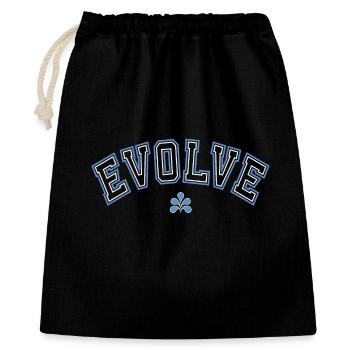 Clean Streetstyle Vintage/College Look - Geschenkbeutel aus Baumwolle (40 x 50 cm) - Schwarz - Vorne