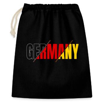 Germany Lettering Black Red Gold Germany - Gift Bag 40 x 50 cm - black - Front