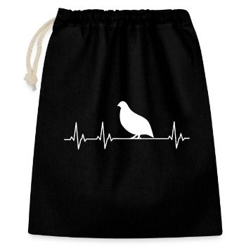 Quail - Quail Breeder - Gift Bag 40 x 50 cm - black - Front