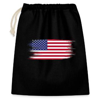 American Flag Brush - Gift Bag 40 x 50 cm - black - Front