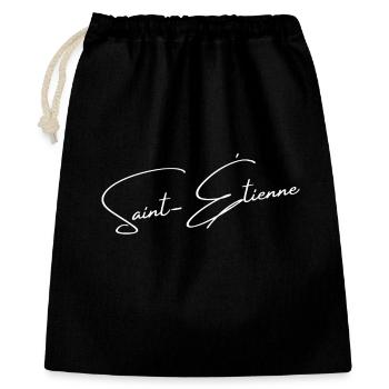 Saint-étienne - cadeau - hollywood - Sac cadeau 40 x 50 cm - noir - Devant