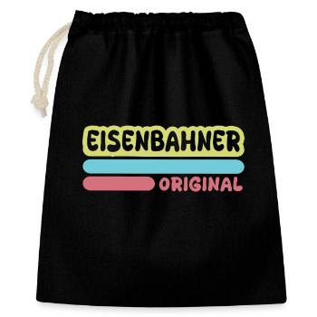 Railway worker as a first name - Gift Bag 40 x 50 cm - black - Front