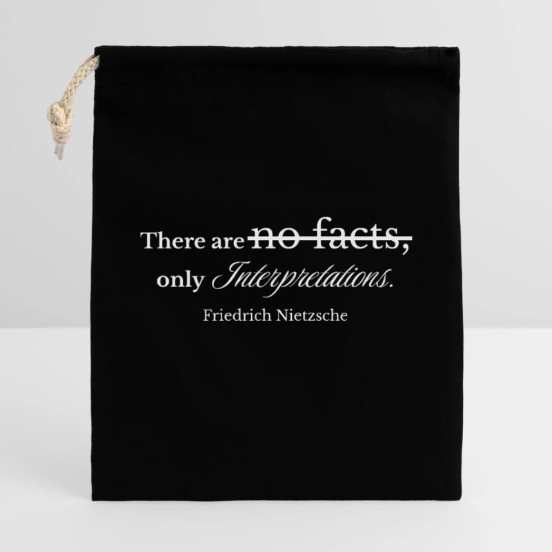 Des interprétations plutôt que des faits - Vintage Script Sac cadeau 40 x 50 cm