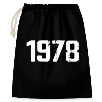 1978 - Génial depuis 1978 - Sac cadeau 40 x 50 cm - noir - Devant