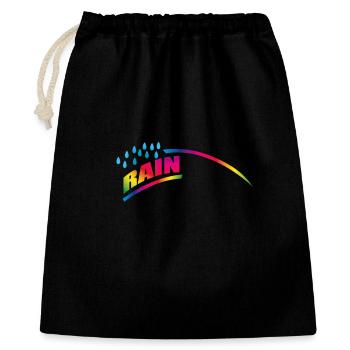 RAINdrops or Rainbow | Rainbow - Gift Bag 40 x 50 cm - black - Front