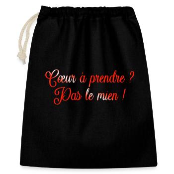 VALENTINES DAY HEART LOVE LOVE ROSE c - Gift Bag 40 x 50 cm - black - Front