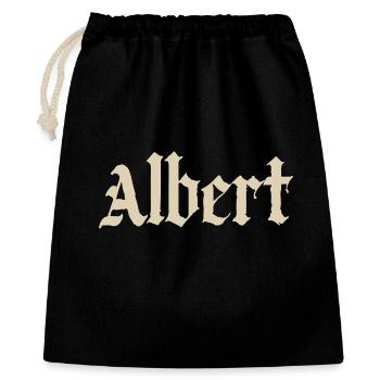 Albert Gothic Script - Gift Bag 40 x 50 cm - black - Front