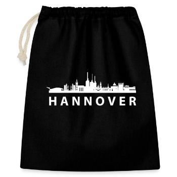 Hanover Skyline Silhouette design - Gift Bag 40 x 50 cm - black - Front