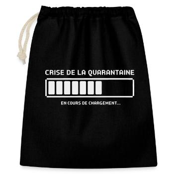Anhaltende Midlife-Crisis - Geschenkbeutel aus Baumwolle (40 x 50 cm) - Schwarz - Vorne