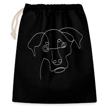 Rottweiler One Line Drawing - Gift Bag 40 x 50 cm - black - Front