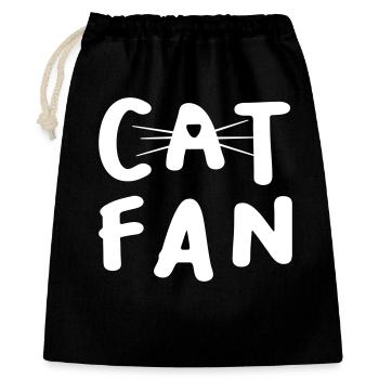 Cat Fan Cat Fan Animal Love Whiskers Cats - Gift Bag 40 x 50 cm - black - Front