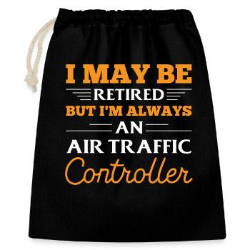 Funny aviation motif - Gift Bag 40 x 50 cm - black - Front