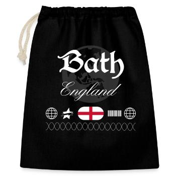 Bath England Streetwear Travel Souvenir - Gift Bag 40 x 50 cm - black - Front