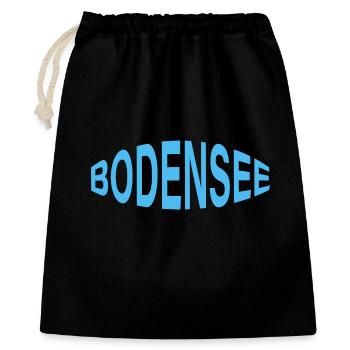 BODENSEE - Geschenkbeutel aus Baumwolle (40 x 50 cm) - Schwarz - Vorne